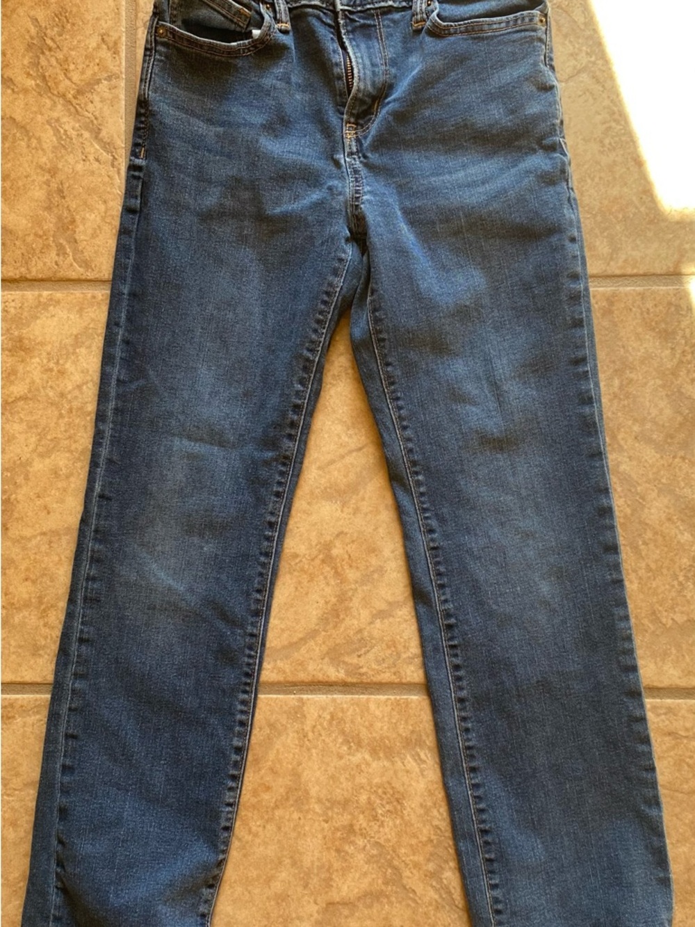 Old Navy Girls Dark Blue Boot Cut Jeans with Adjustable Waistband